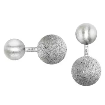 Manžetové knoflíčky Beads – světle šedá